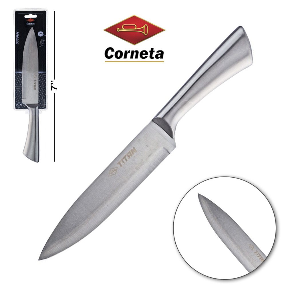FACA DE CARNE / PEIXEIRA DE INOX 7'' CHEF TITAN TD