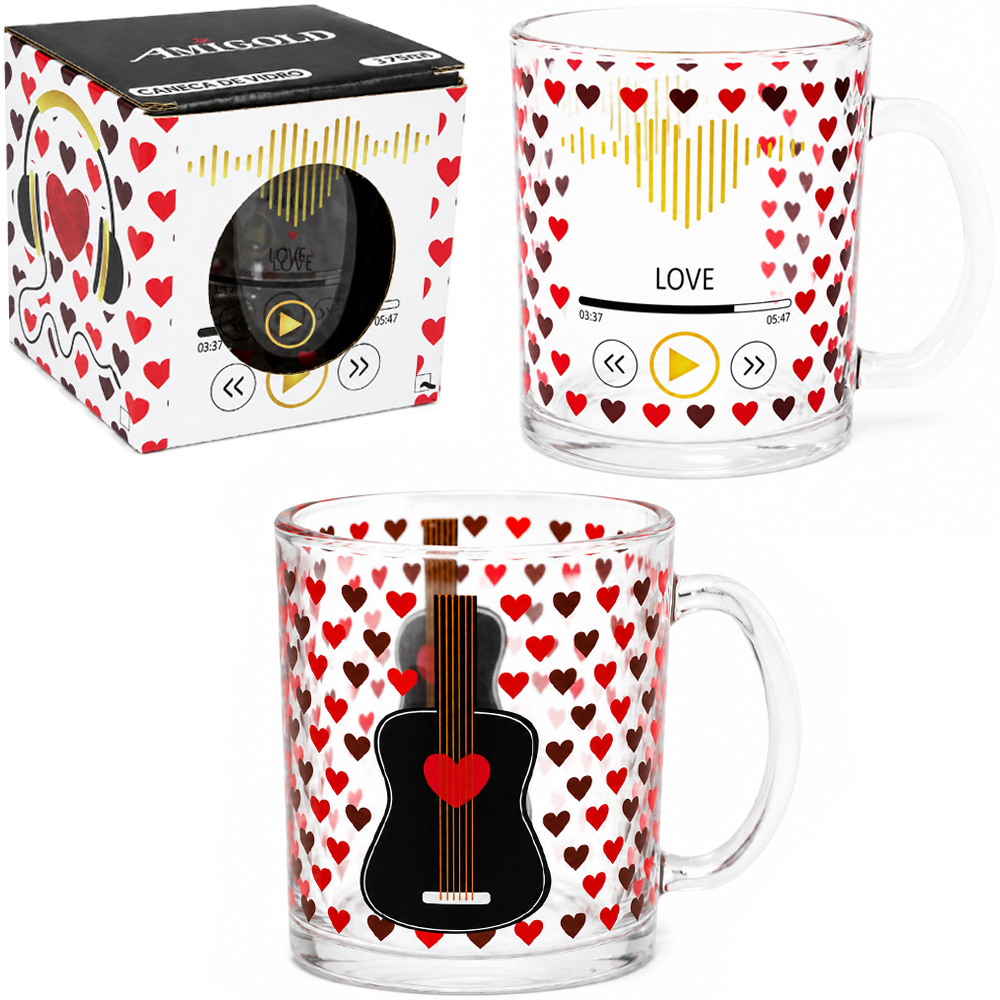 CANECA XICARA DE VIDRO 335ML