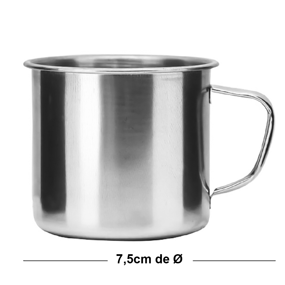 CANECA  DE INOX 210ML