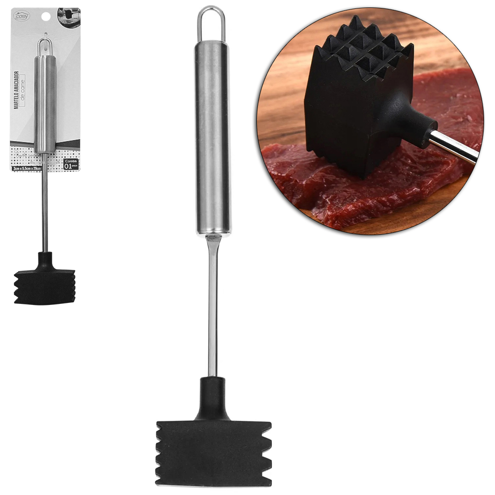 MARTELO PARA CARNE CABO INOX 29CM