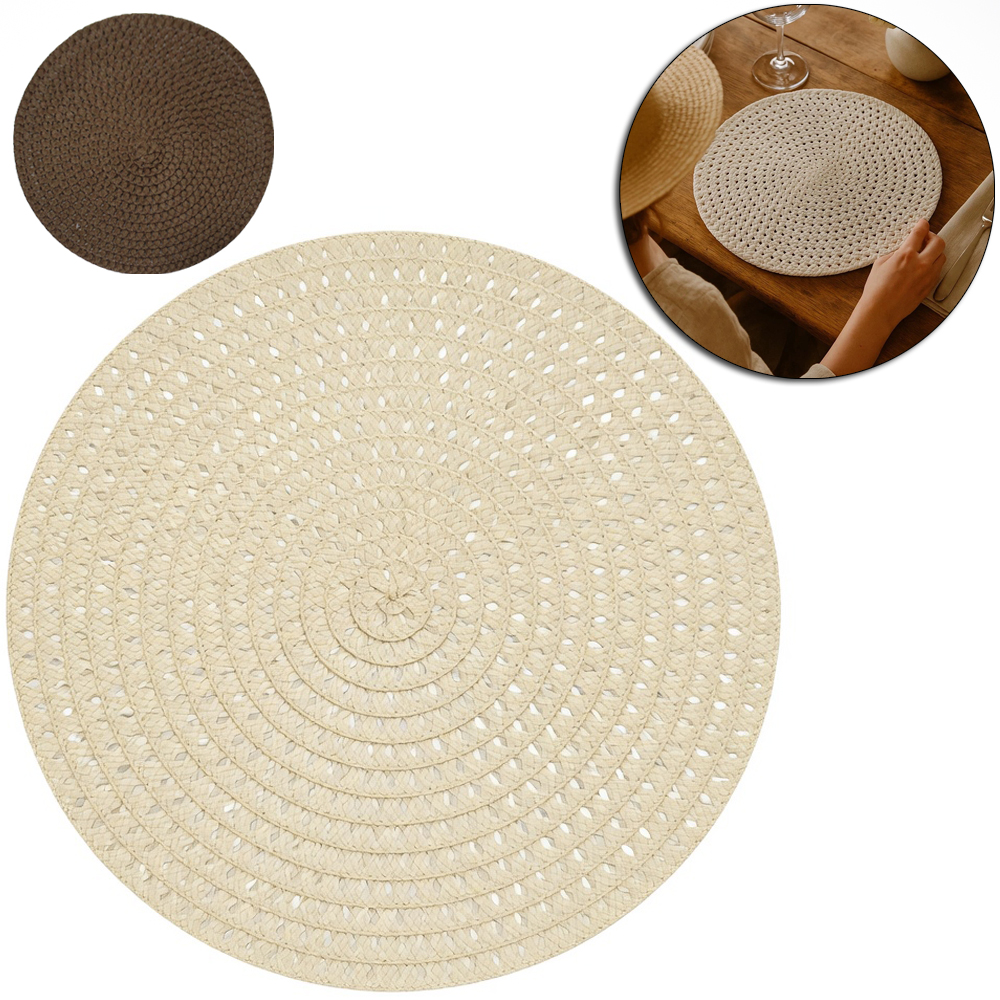 TOALHA LUGAR AMERICANO REDONDA DE PVC 38CM DE Ø