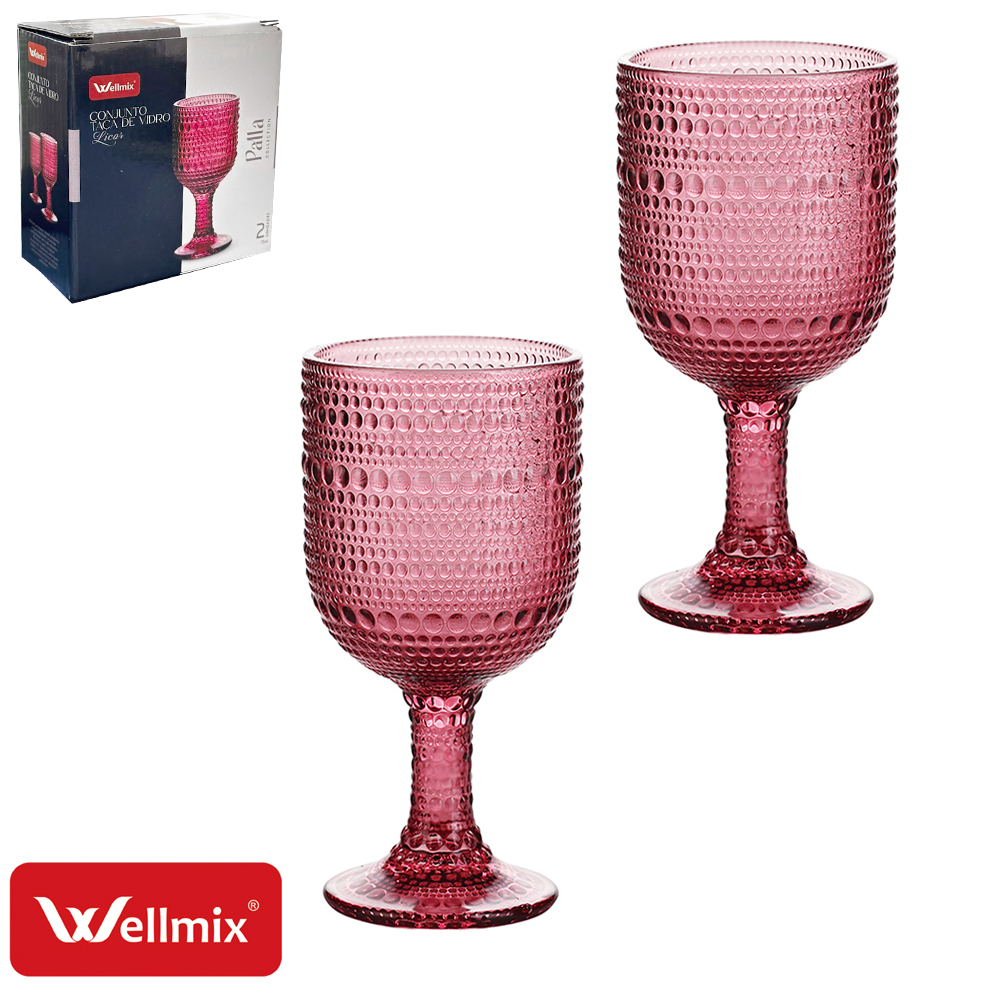 JOGO DE TACA DE VIDRO PARA LICOR / SHOT PALLA COLLECTION MARSALA COM 2 PECAS 75ML