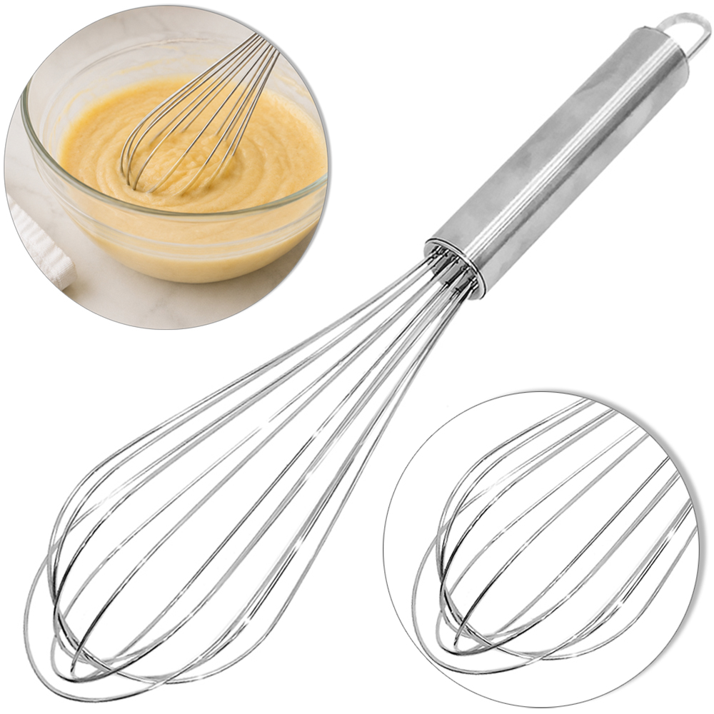 BATEDOR DE CLARA FOUET MANUAL 26,5X6CM INOX
