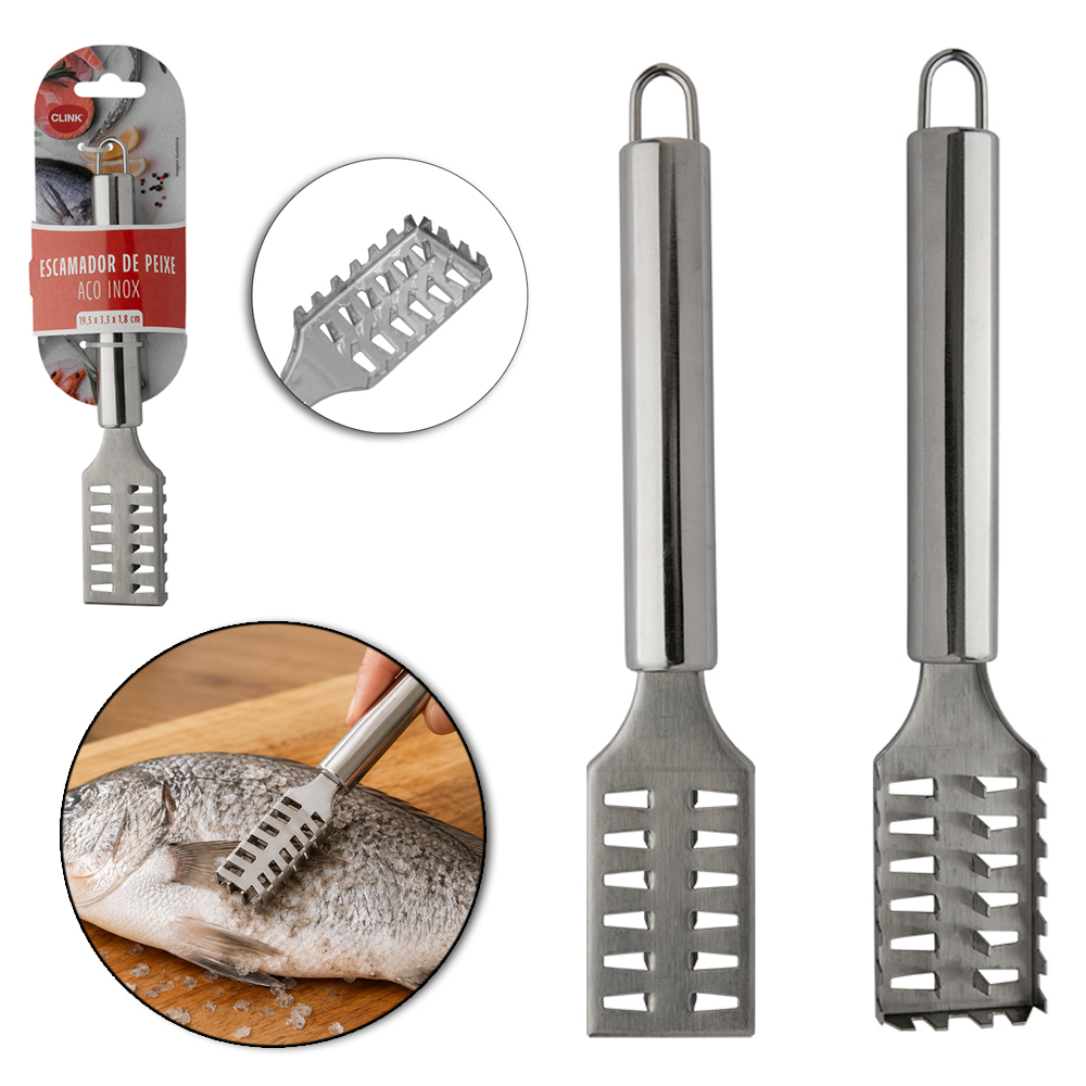 DESCAMADOR DE PEIXE DE INOX 18,5X3,3CM
