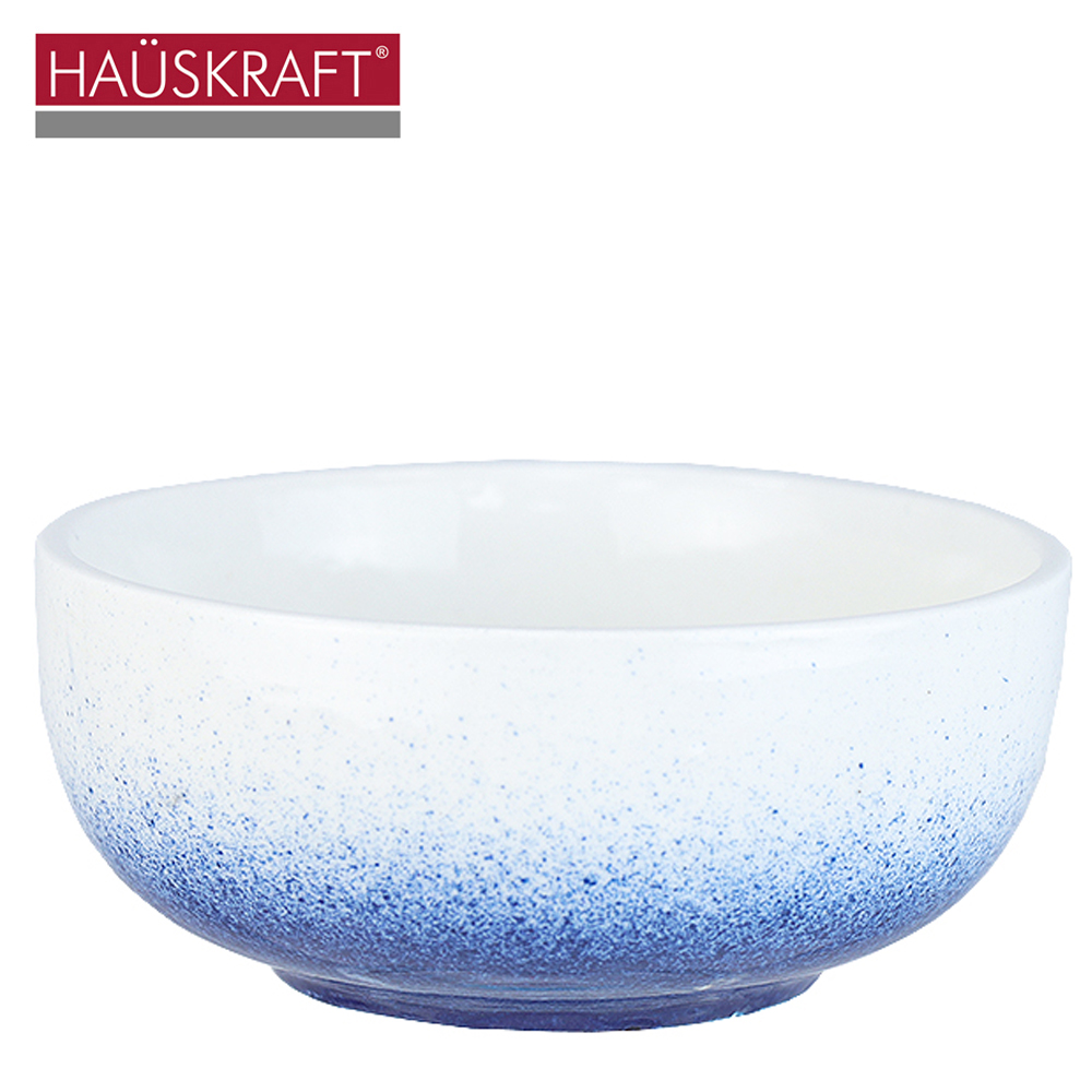 TIGELA CUMBUCA DE PORCELANA BOWL SPRAY AZUL HAUSKRAFT 320ML