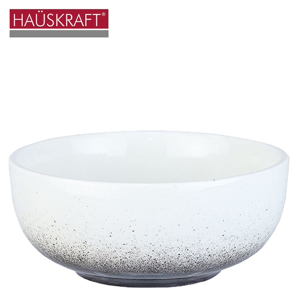 TIGELA CUMBUCA DE PORCELANA BOWL SPRAY PRETO HAUSKRAFT 320ML