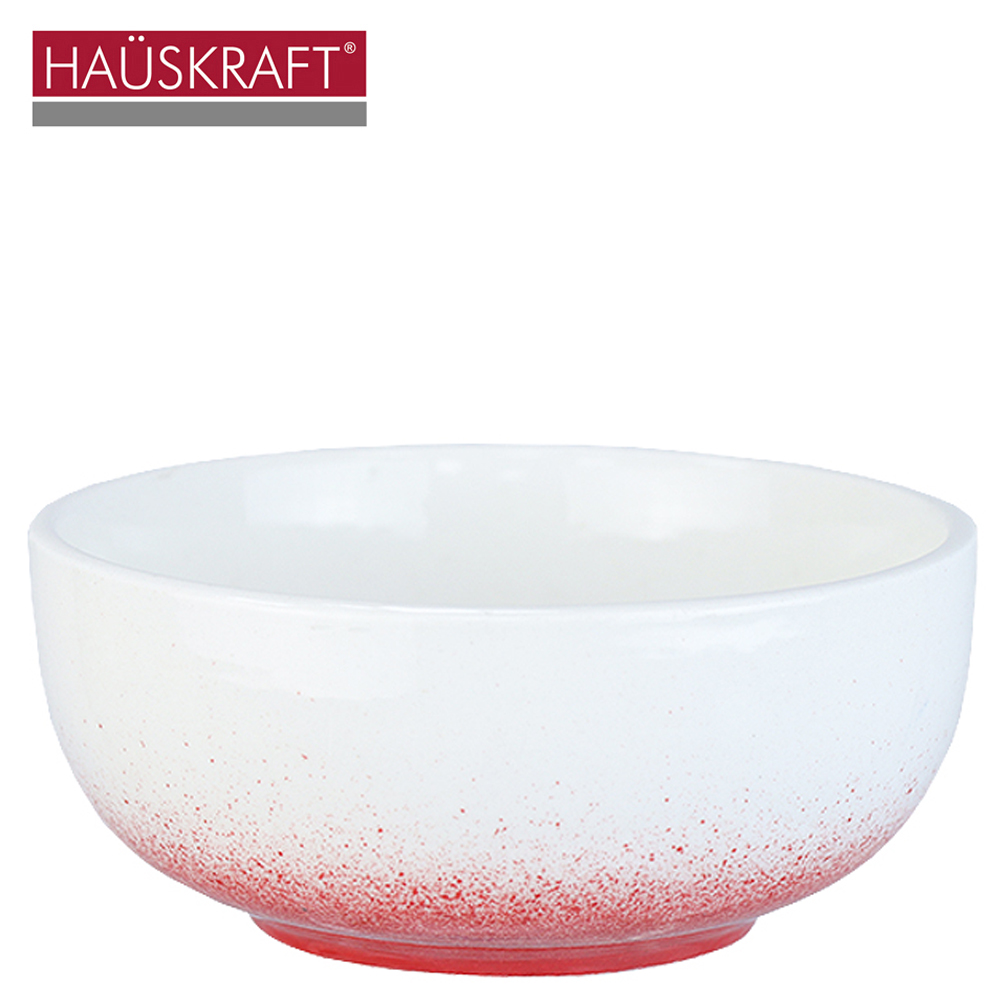TIGELA CUMBUCA DE PORCELANA BOWL SPRAY VERMELHO HAUSKRAFT 320ML
