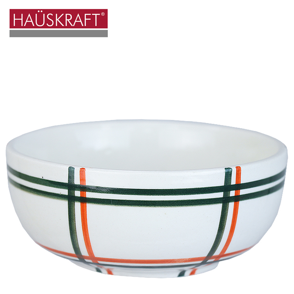 TIGELA CUMBUCA DE PORCELANA BOWL LINHAS HAUSKRAFT 320ML