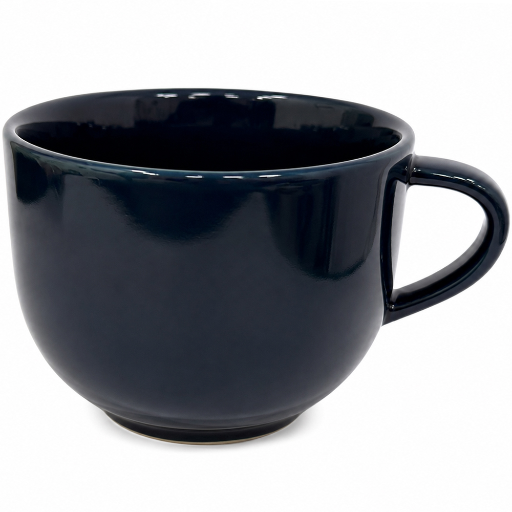 CANECA DE PORCELANA JUMBO AZUL SAFIRA 450ML 