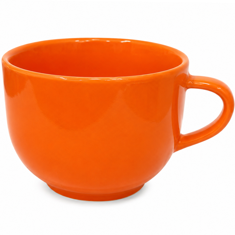 CANECA DE PORCELANA JUMBO LARANJA 450ML  