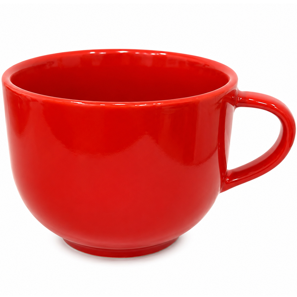 CANECA DE PORCELANA JUMBO VERMELHA 450ML 