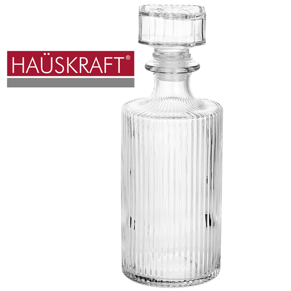 GARRAFA LICOREIRA DE VIDRO REDONDO MIRIAM HAUSKRAFT 950ML