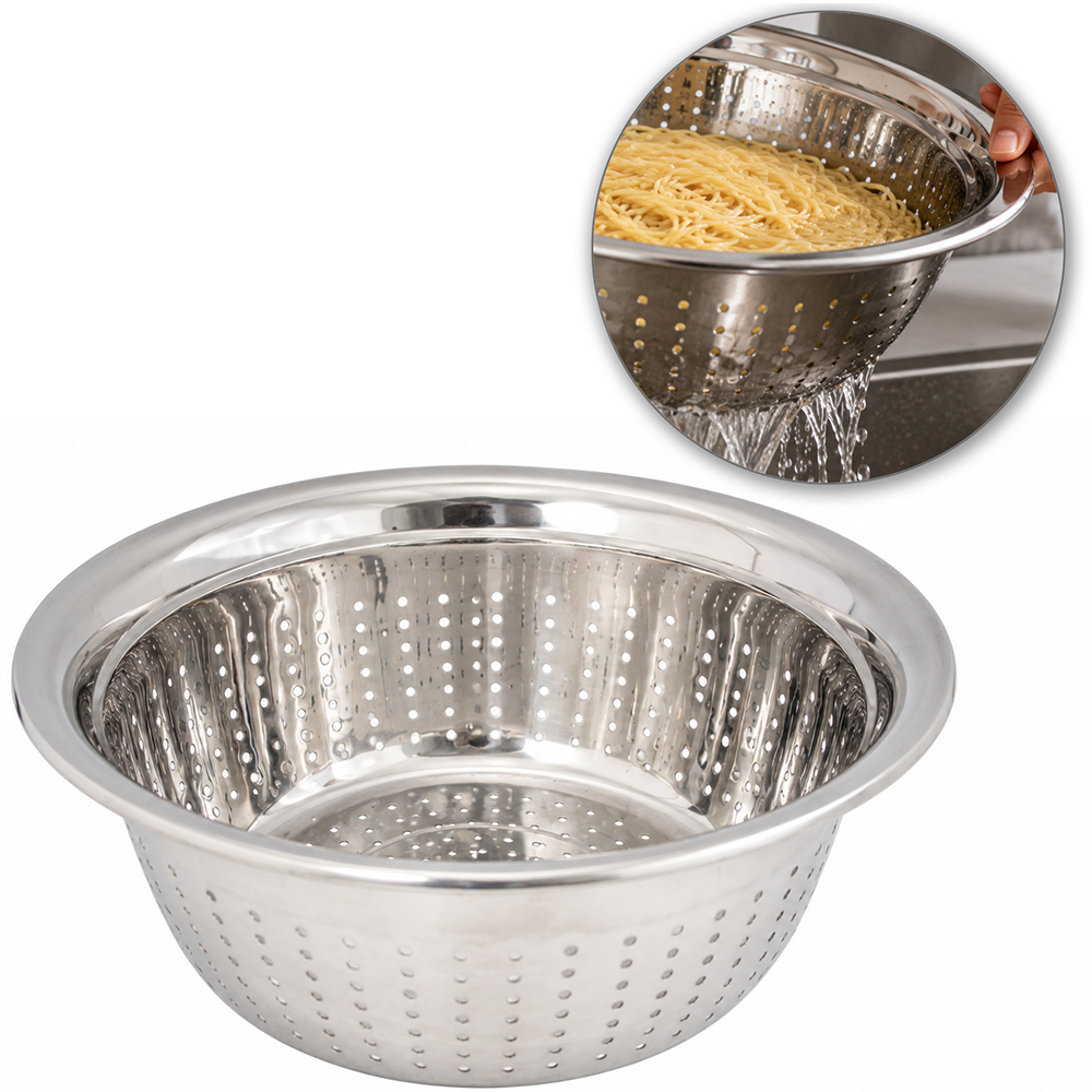ESCORREDOR DE MASSAS DE INOX 9,5X26,5 DE Ø