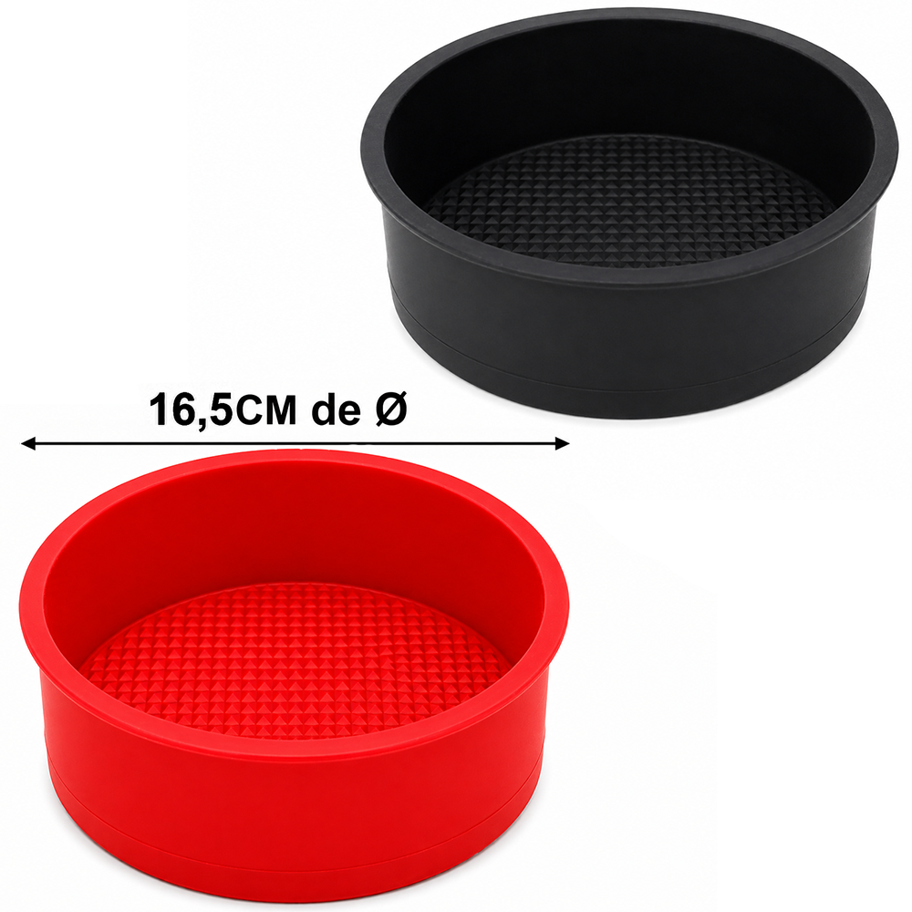 FORMA DE SILICONE REDONDA PARA BOLO / TORTA 5,5X16,5CM DE Ø 