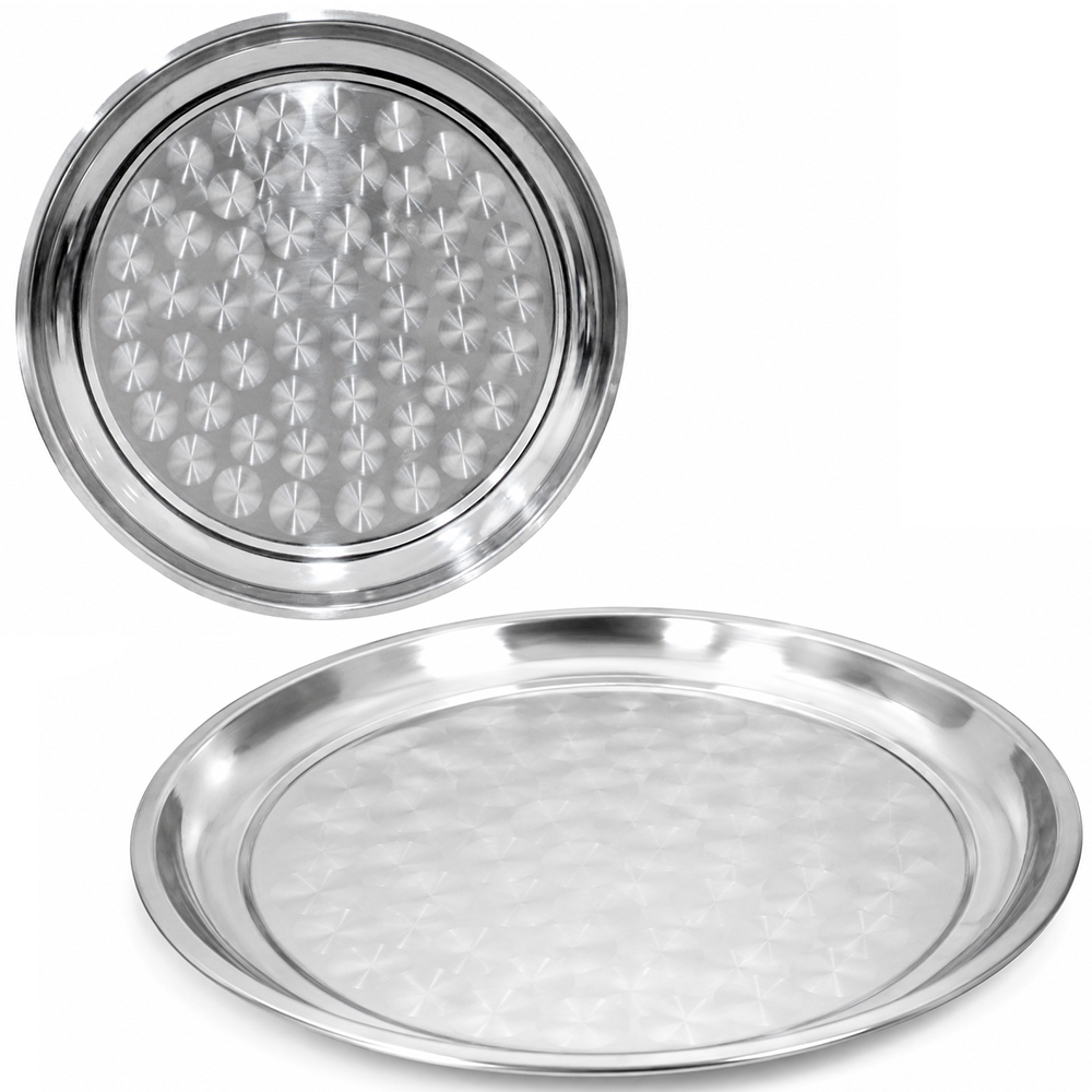 BANDEJA REDONDA INOX 45CM DE Ø 