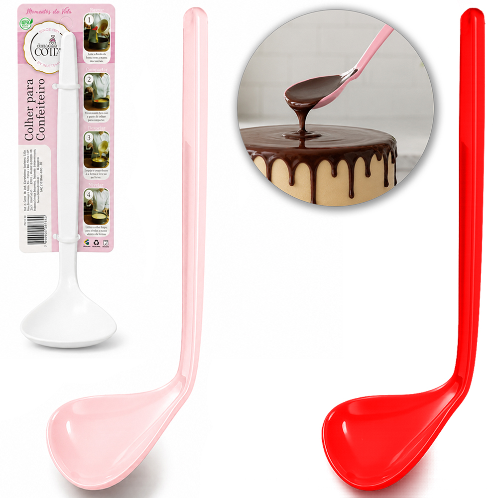 COLHER TORTA PARA CONFEITEIRO DE PLASTICO DONA COTTA 20X8X6CM