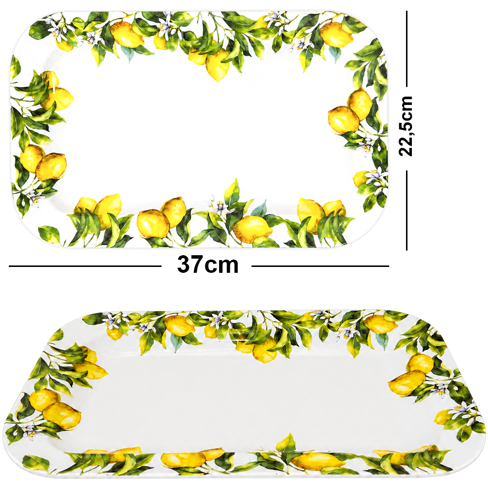 TRAVESSA DE MELAMINA RETANGULAR M PREMIUM SICILIA 37X22,5X3CM