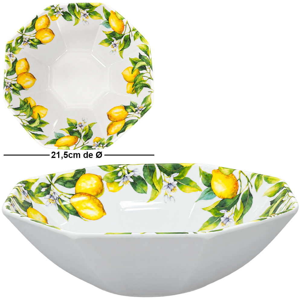 TIGELA DE MELAMINA OITAVADO P PREMIUM SICILIA 1400ML 7,5X21,5CM DE Ø