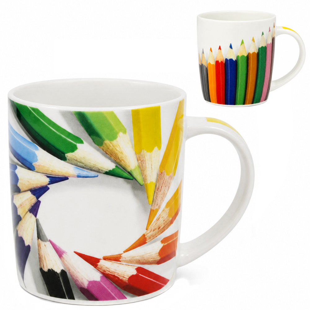 CANECA DE PORCELANA LAPIS 360ML