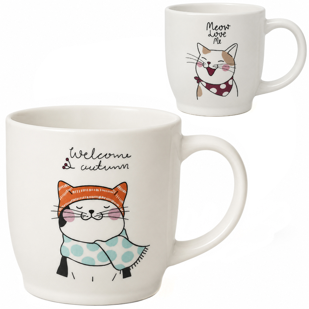CANECA DE PORCELANA GATO 210ML