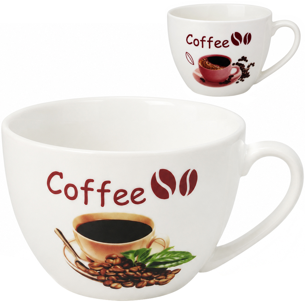 CANECA DE PORCELANA JUMBO COFFEE 500ML