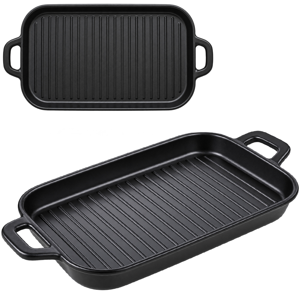 BANDEJA PETISQUEIRADE MELAMINA RETANGULAR COM ALCA BLACK 29,5X15,5X3CM