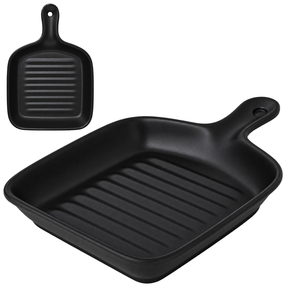 BANDEJA PETISQUEIRADE MELAMINA QUADRADA COM PEGADOR 22,5X15X3CM