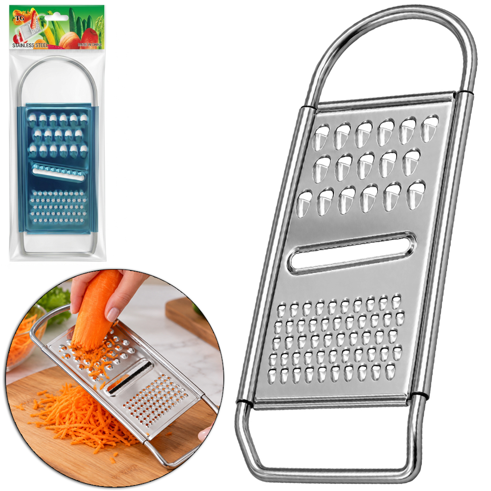RALADOR 1 FACE COM PEGADOR DE INOX 22,5X9CM
