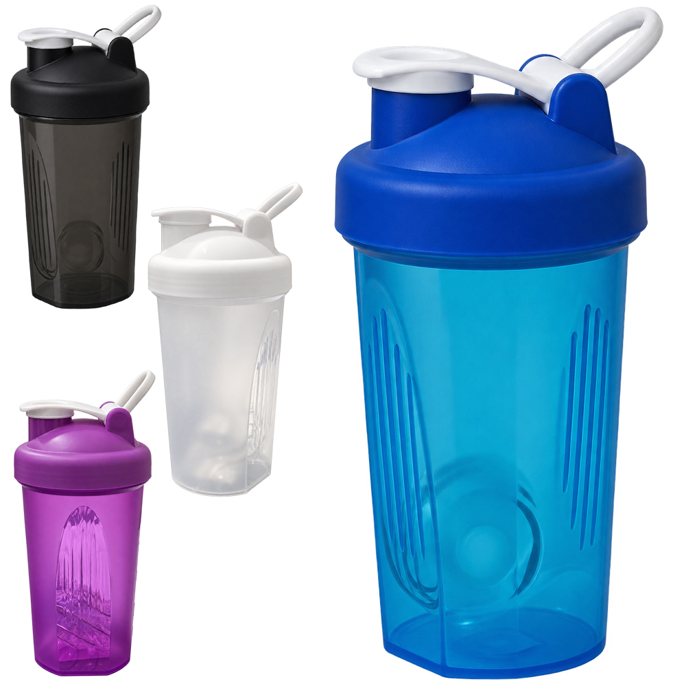 COQUETELEIRA SHAKEIRA DE PLASTICO COM MISTURADOR/ESFERA 400ML