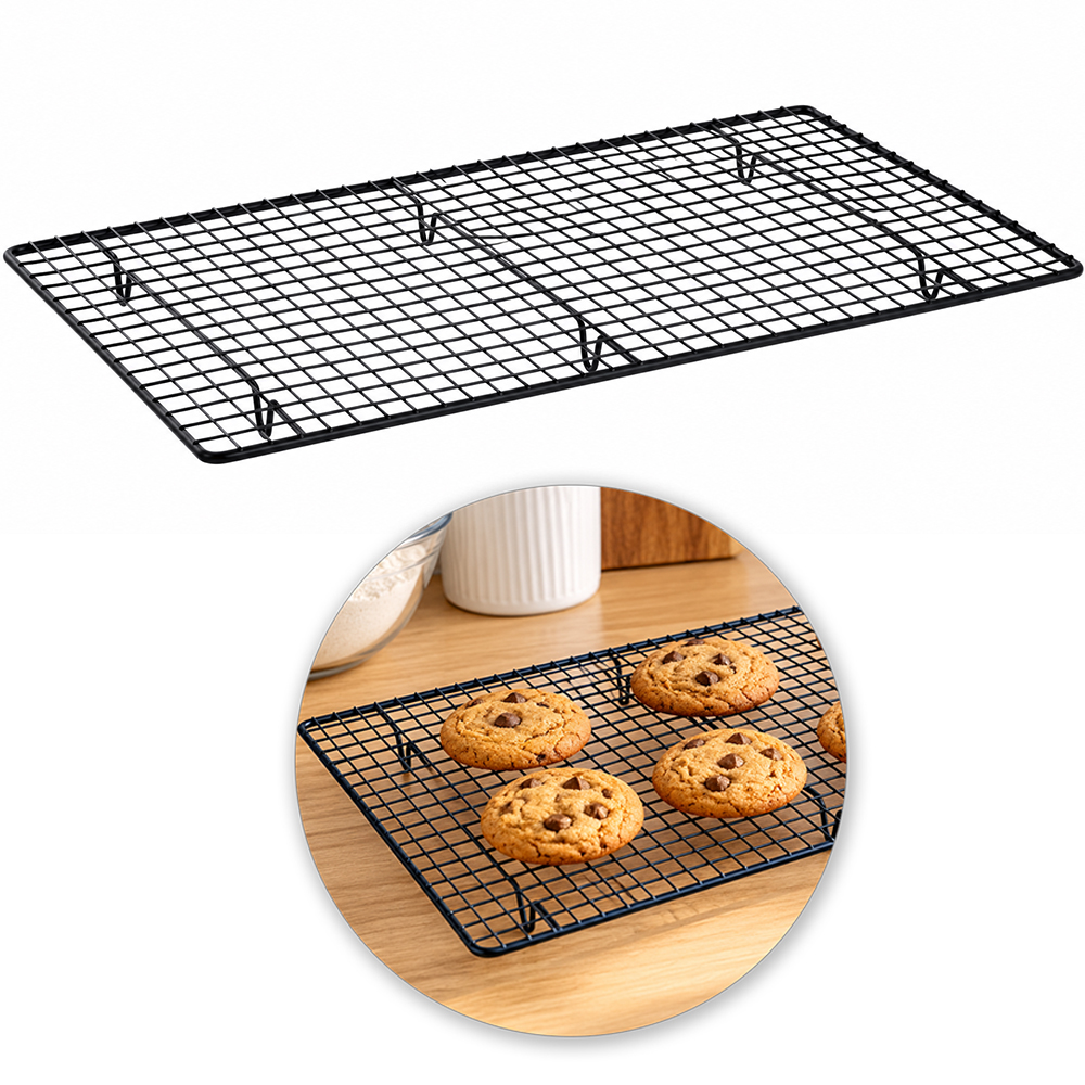GRADE ARAMADO PARA RESFRIAR BOLOS / ALIMENTOS BLACK 46X26CM