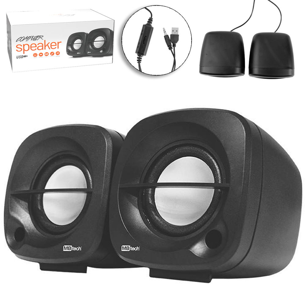 CAIXA DE SOM MULTIMIDIA SPEAKER 5W CABO USB / P2 1,1M