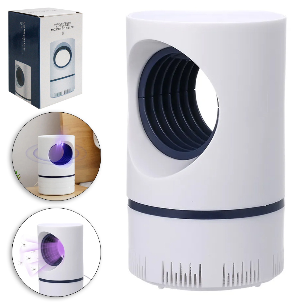 LUMINARIA LAMPADA REPELENTE MATA MOSQUITO COM LED USB 17X10CM DE Ø