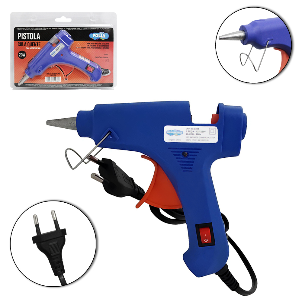PISTOLA DE COLA QUENTE PEQUENA BIVOLT 20W