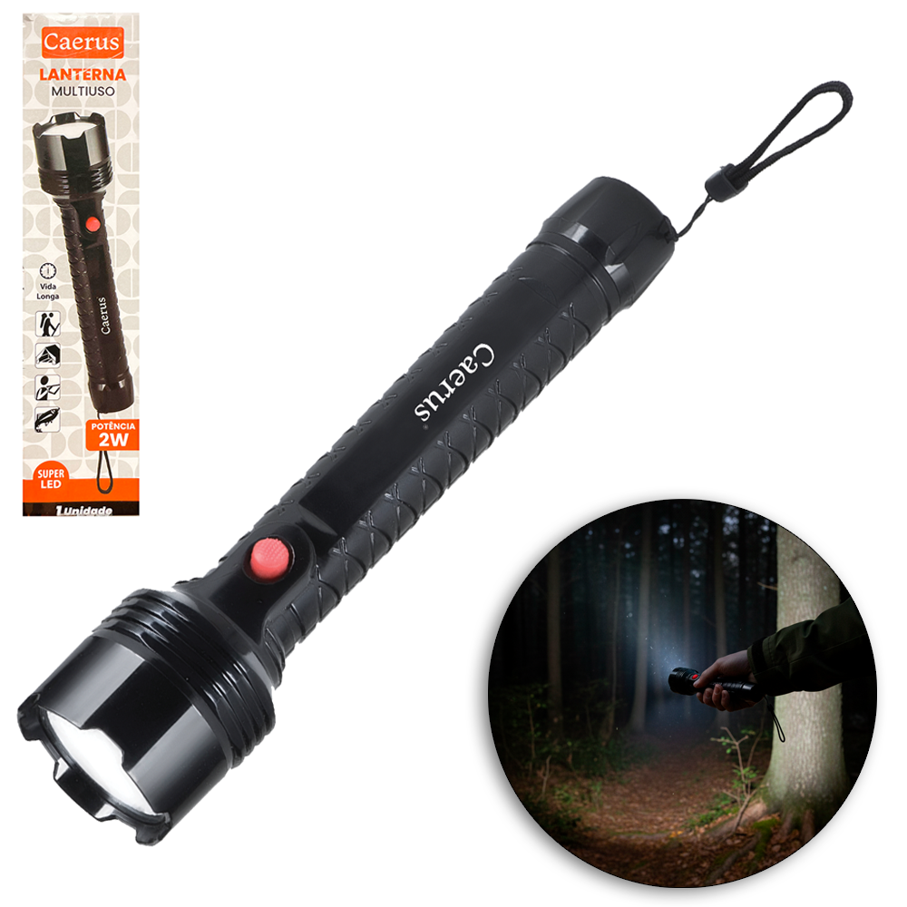 LATERNA DE PLASTICO COM 1 LED A PILHA