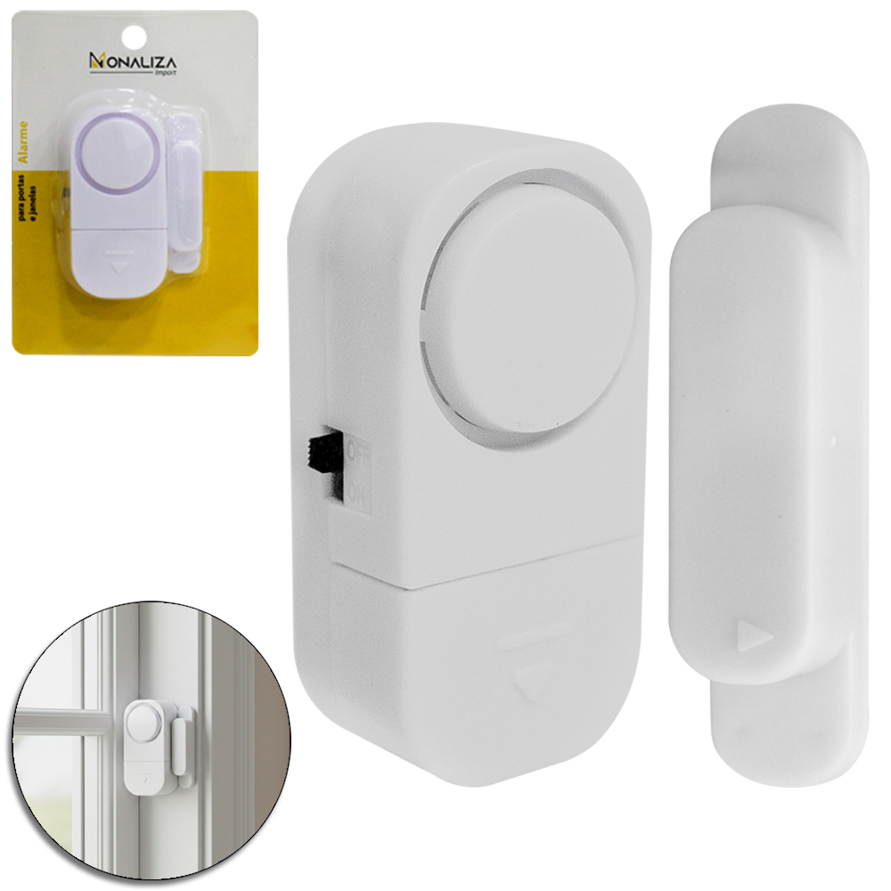 ALARME SONORO PARA PORTAS E JANELAS A BATERIA