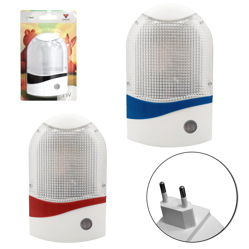 ABAJUR LUMINARIA DE TOMADA DE LED COM SENSOR BIVOLT