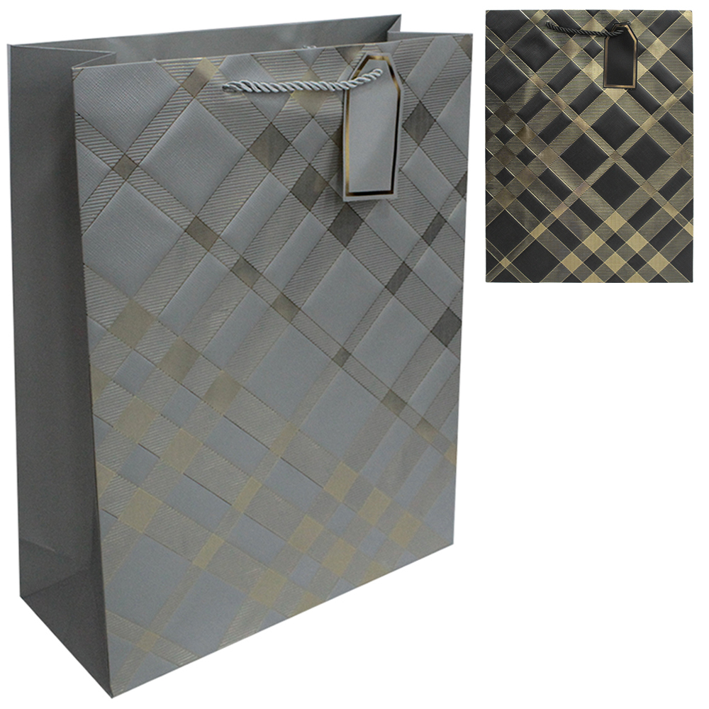 SACOLA DE PAPEL PARA PRESENTE LUXO 42X31X12CM