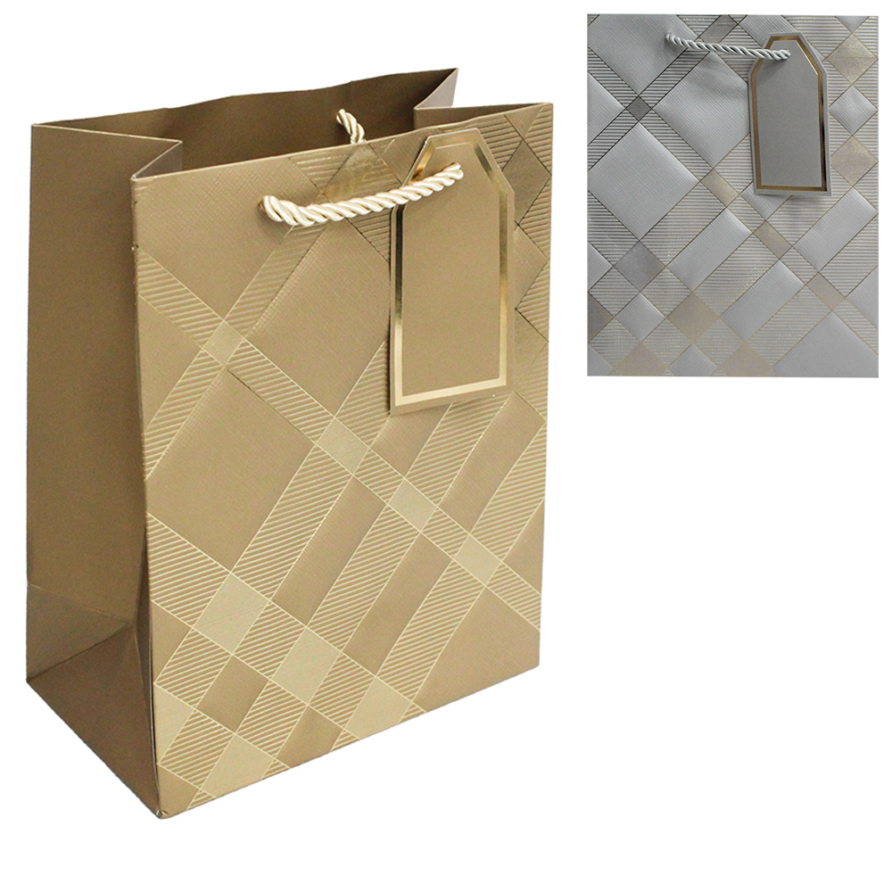 SACOLA DE PAPEL PARA PRESENTE LUXO 23X18X10CM