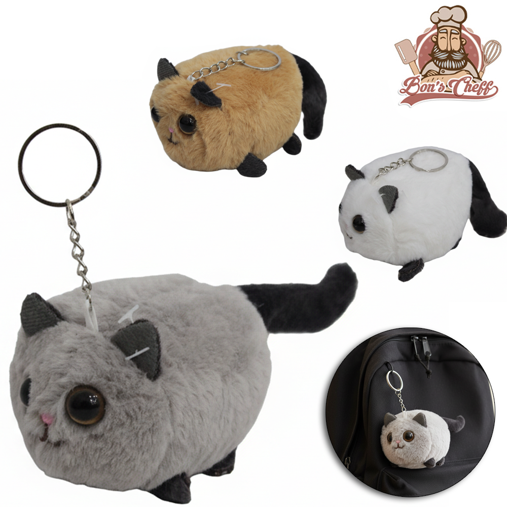 CHAVEIRO DE PELUCIA GATO 15CM