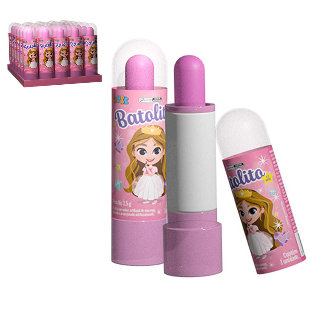 PIRULITO BATOLITO MORANGO 3,5G DP PLAY COLORE