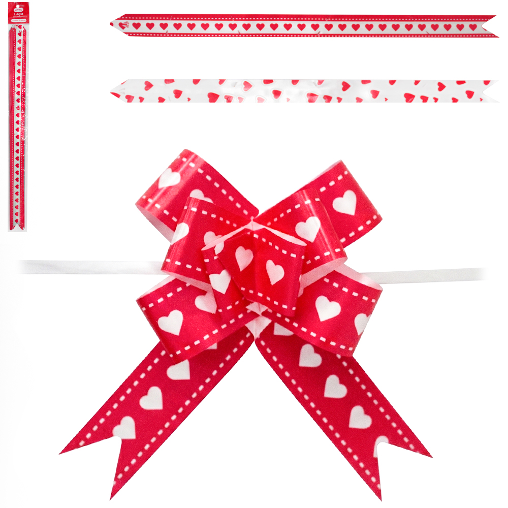 FITA LACO PARA PRESENTE CORACAO M VERSY COM 10 PECAS 46X2,6CM