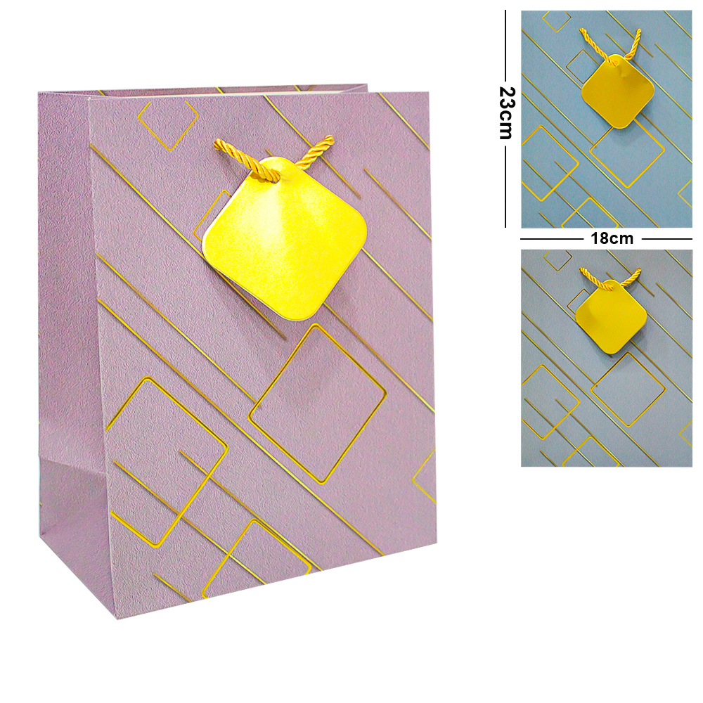 BOLSA SACOLA DE PAPEL PARA PRESENTE LUXO P 23X18X10CM