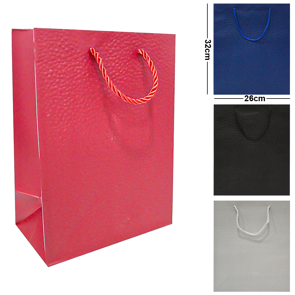 BOLSA SACOLA DE PAPEL PARA PRESENTE LUXO M 32X26X10CM