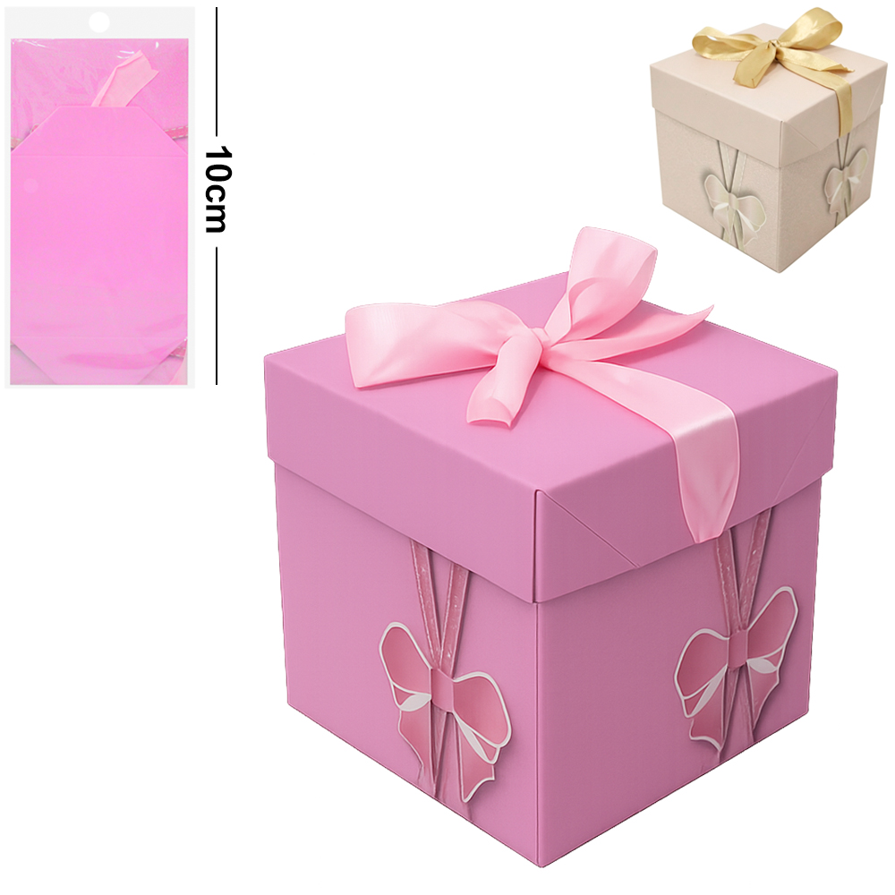 CAIXA CUBO DE PAPEL PARA PRESENTE LUXO LACO 10CM