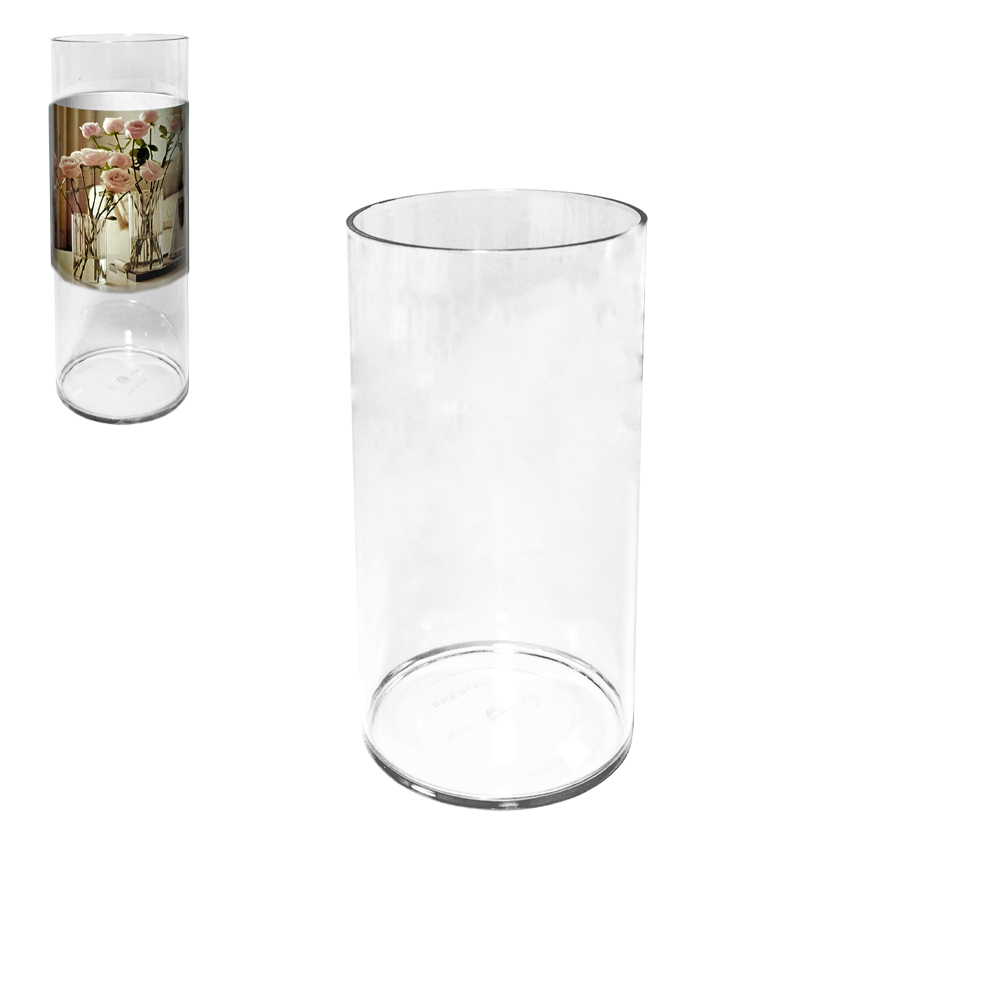 VASO DE PLASTICO PET FLEXIVEL REDONDO 19,5X9,7CM DE Ø