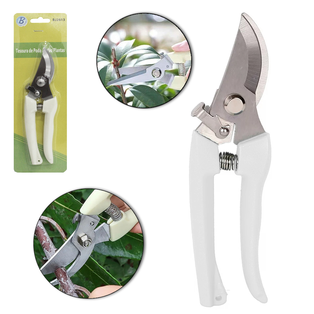 TESOURA DE PODA COM TRAVA DE SEGURANCA 7'' 17,5CM 