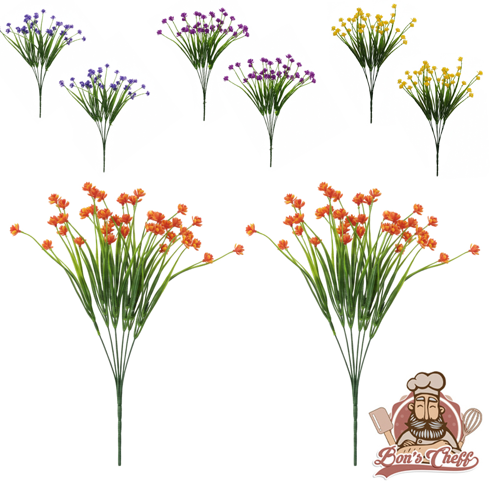 FLOR ARTIFICIAL HASTE MINI FLORES COM 84 FLORES 39CM COM 2 PECAS