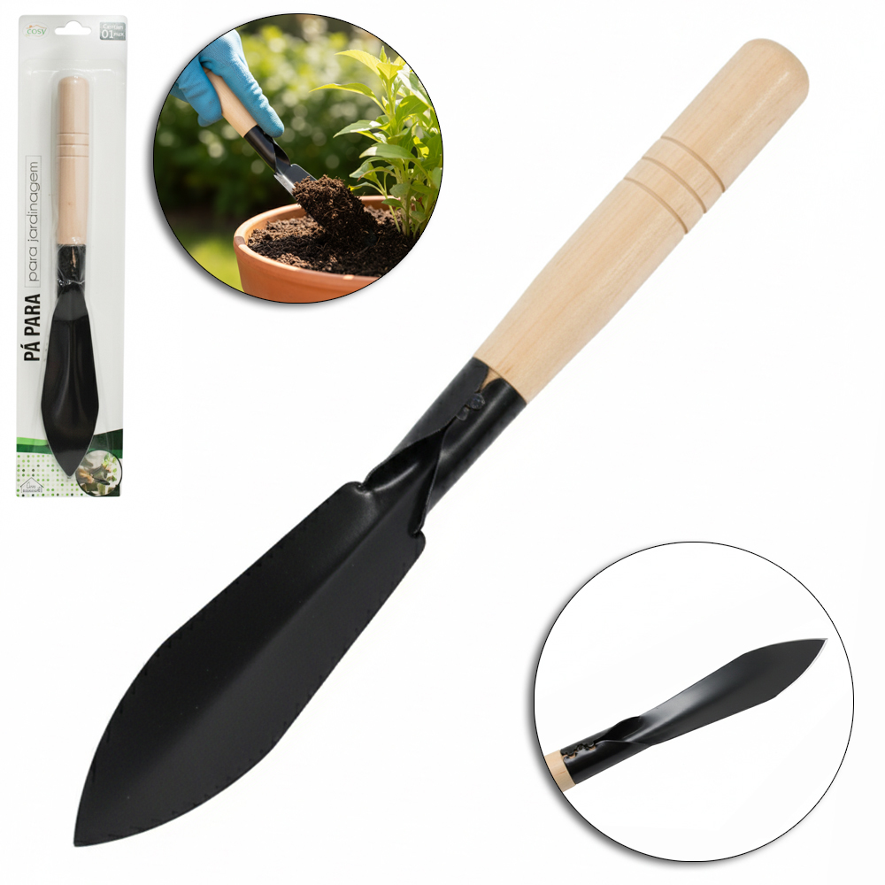 PA PARA JARDIM DE METAL CABO MADEIRA 29X4CM