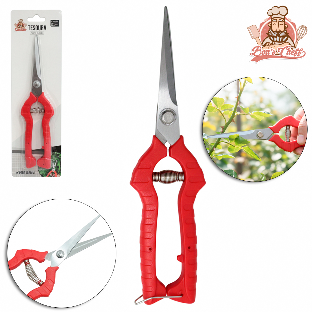 TESOURA DE PODA COM TRAVA DE SEGURANCA 8'' 20,5X5CM