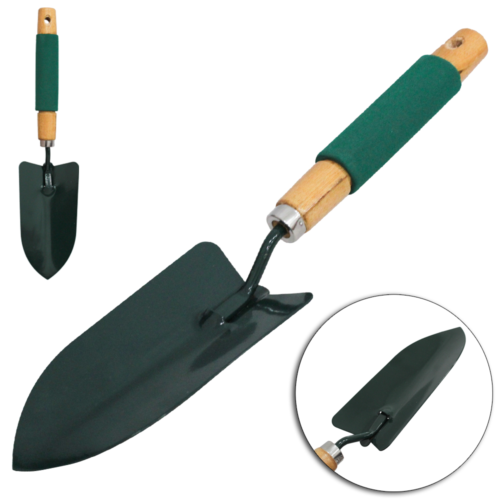 PA PARA JARDIM DE METAL CABO MADEIRA COM ESPUMA 35X8CM